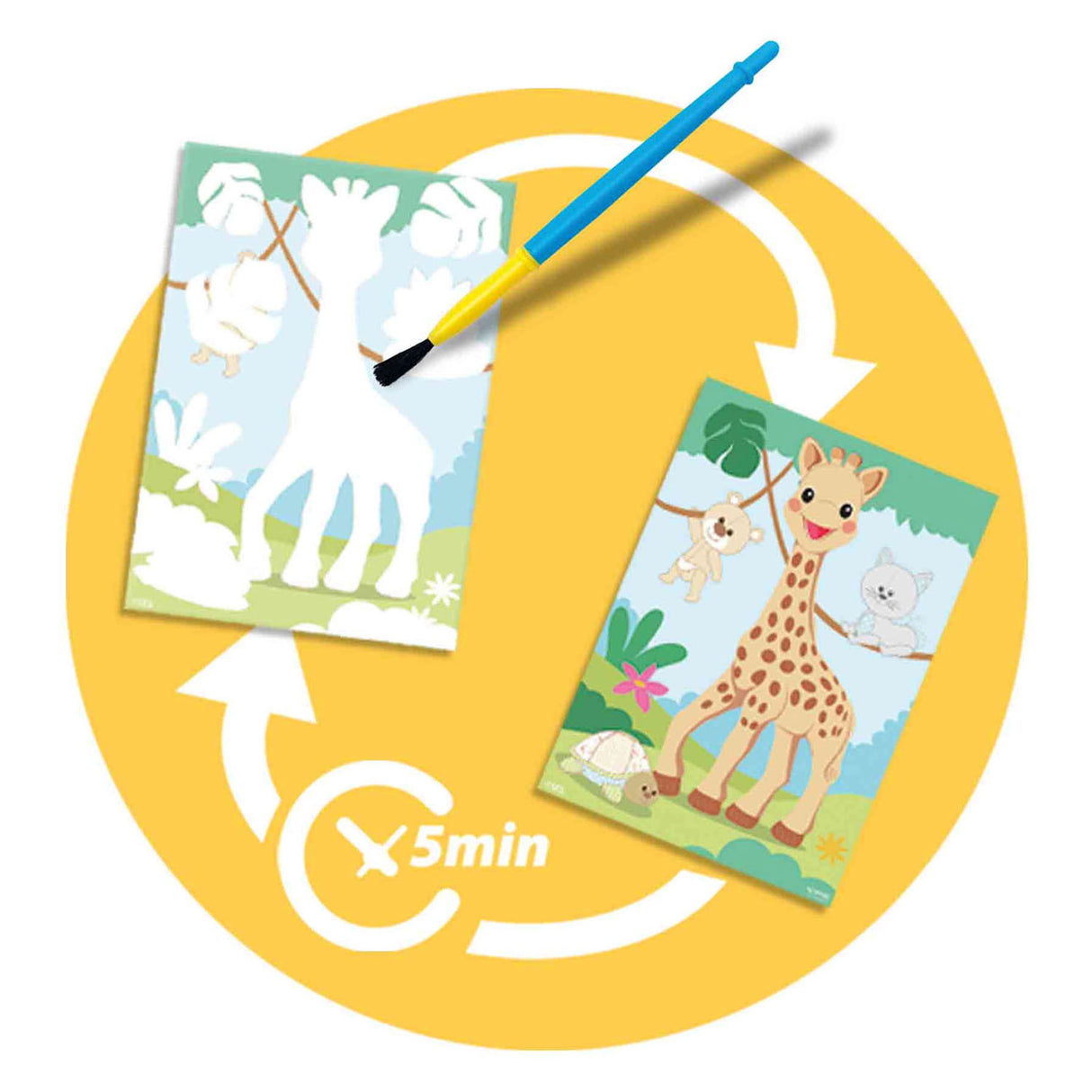 Ses creative my first sophie la girafe - painting with water