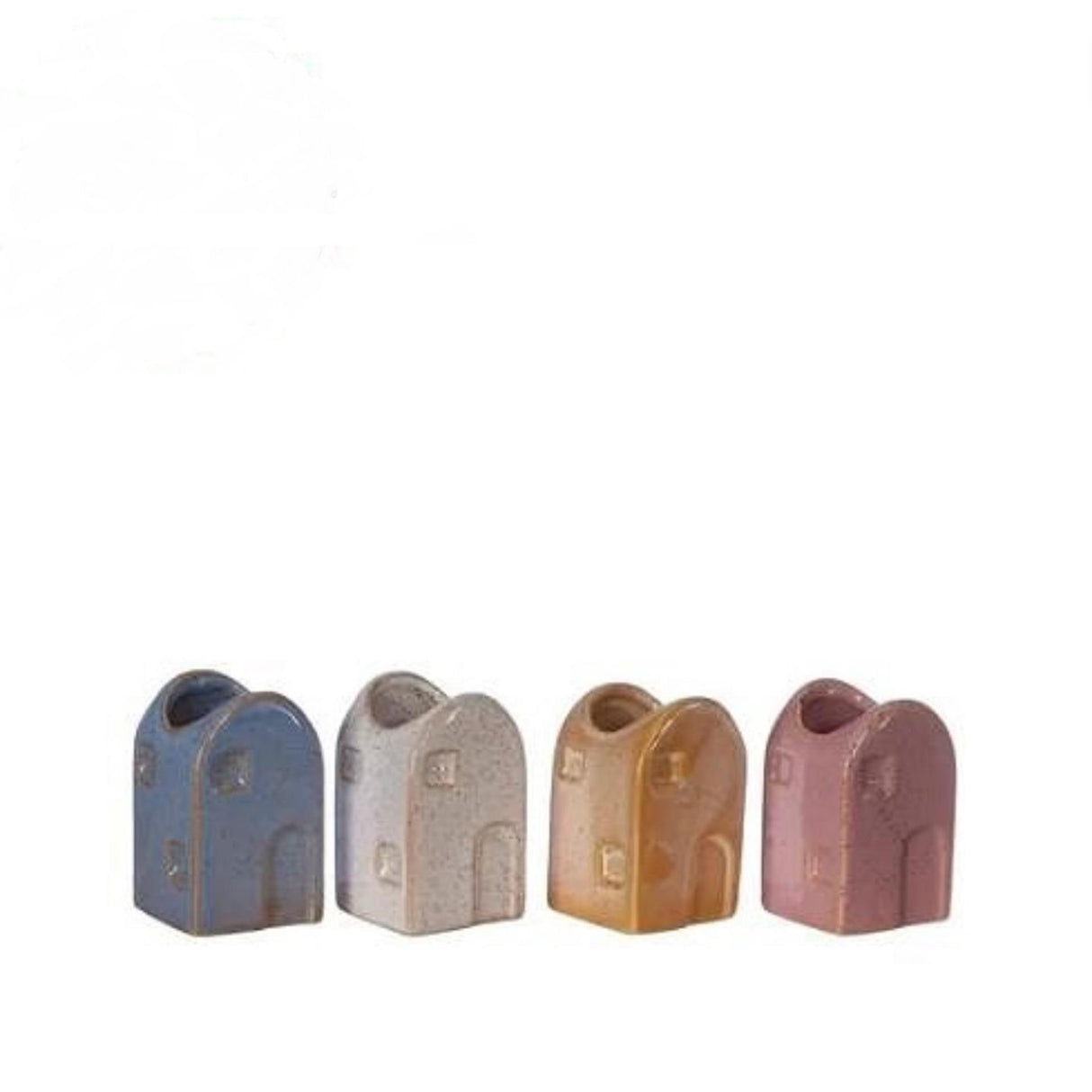 Smaointe 4 shéasúr teach vása bláthanna valarta s 4x4x6.5cm 4 assorted