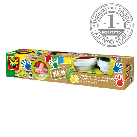 Ses creative ses eco vingerverf, 4 kleuren