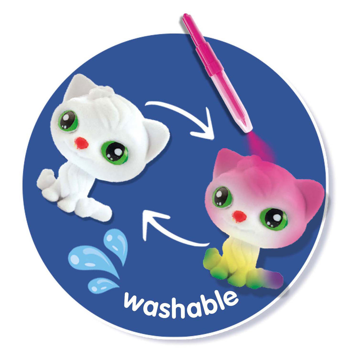 Ses blow airbrush pens - cats surprise 3x