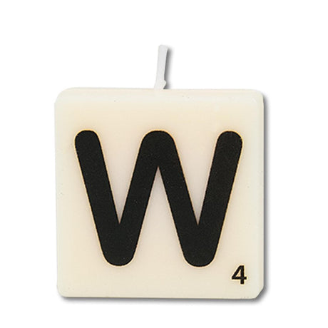 Paperdreams letter candle letter w, set of 4