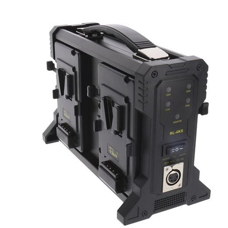 Rolux Battery Charger RL-4KS for 4 x V-mount Batteries