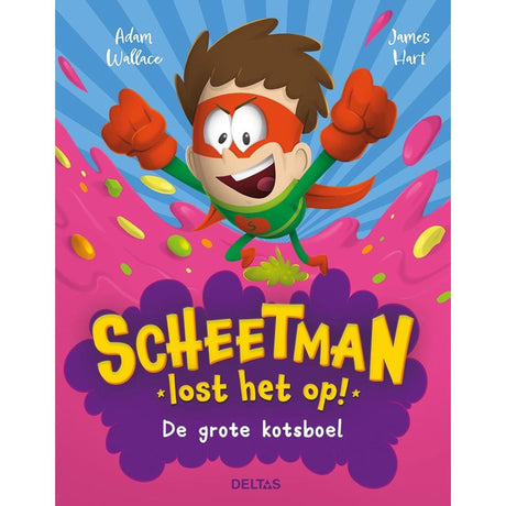 Delta's fartman solves it! the big vomit children's book