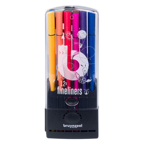 Bruynzeel teens 12 fineliners with triangular grip