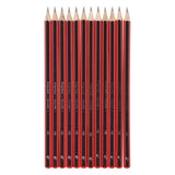 Bruynzeel hb GRAPHITE Bläistëft schwaarz rout
