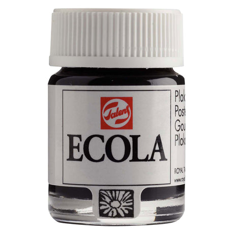 Bruynzeel ecola gouache paint bottle 16ml black 700