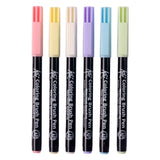 Sakura Pinsel Pen Set Pastellfarben - kreativ Markéierer fir Zeechnen a Faarwen.