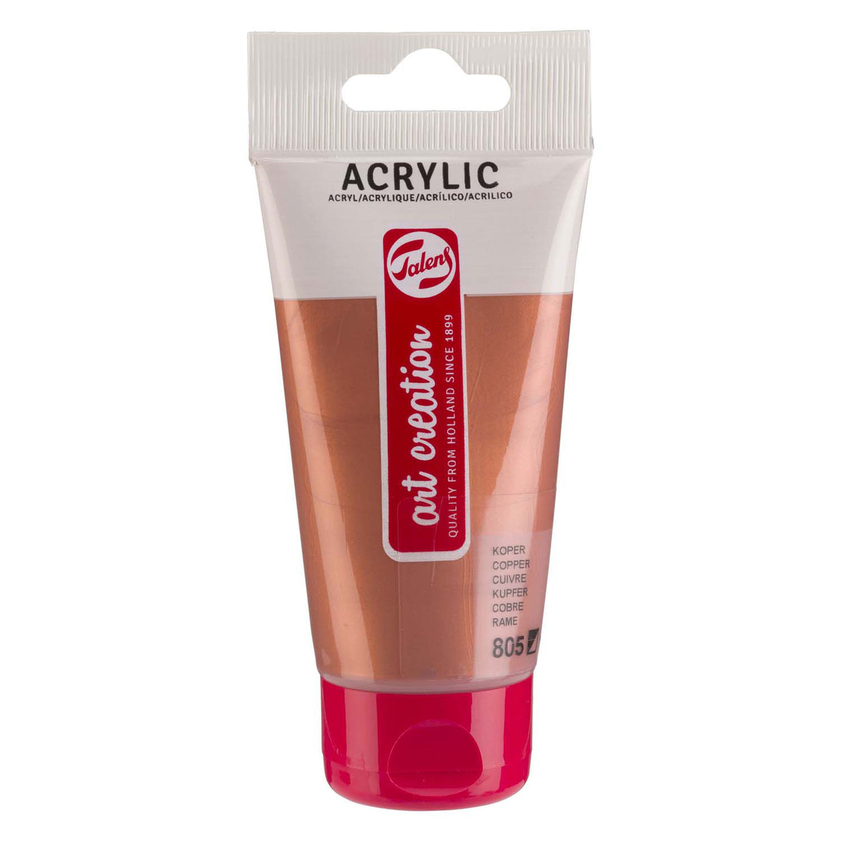 Talens art creation acrylic paint tube 75ml copper 805