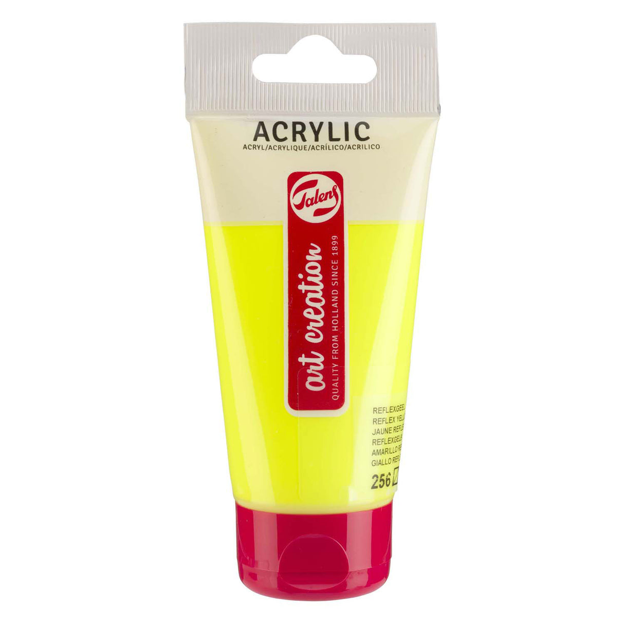 Talens art creation acrylic paint tube 75ml reflex yellow 256