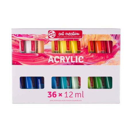 Conjunto de tinta acrílica de criação de arte Talens | 36x12ml