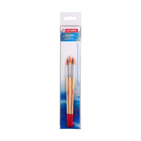 Talens art creation tac watercolor brushes polyest 3x
