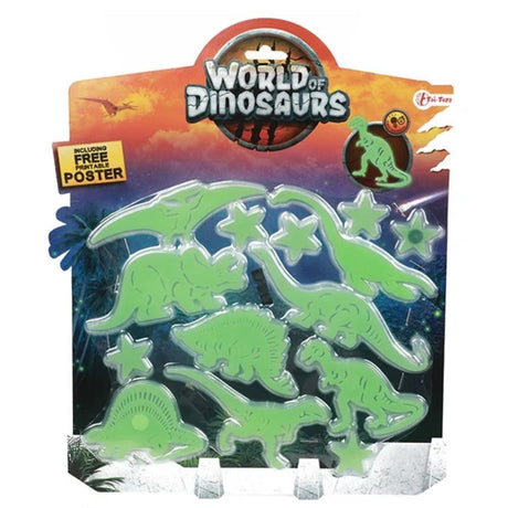 Toi-toys world of dinosaurs glow in the dark dinosaurs