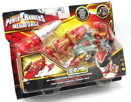 Hasbro power rangers sky brothers zord vehicle with red ranger