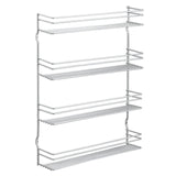 Metaltex space saver smart kitchen pepito spice rack 4 tiers 36x8x45 cm silver