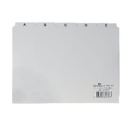 Durable alphabetical tab index A6 10.5x14.8 cm tab 25 mm white