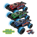 Gear2play rc nitro racer terreinwagen 1:18 - incl. 2 oplaadbare batterijen - high speed 35 km u - all weather terreinbanden