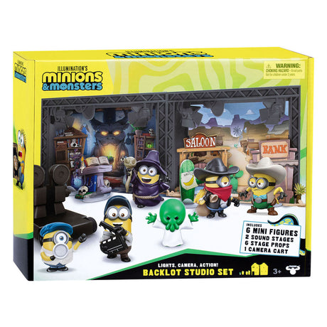 Moose toys minions monsters - large studio area with 2 film studios - incl. 6 minions figures