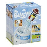 Tomy pop up bluey in the barrel child's play