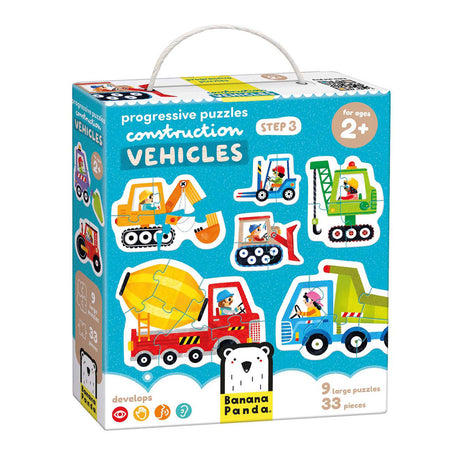 Banana panda - ascending puzzles vehicles - 33 pcs.