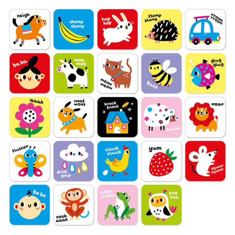 Banana panda - high contrast baby cards 6m+ 9m+ - 24pcs.