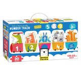 Bananenpanda – Puzzle mit passender Zahlenreihe – 30 Teile.