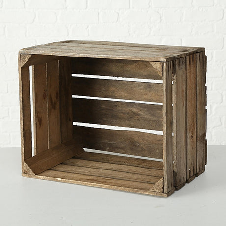 Boltze home auction box lea wood 50x40x30cm