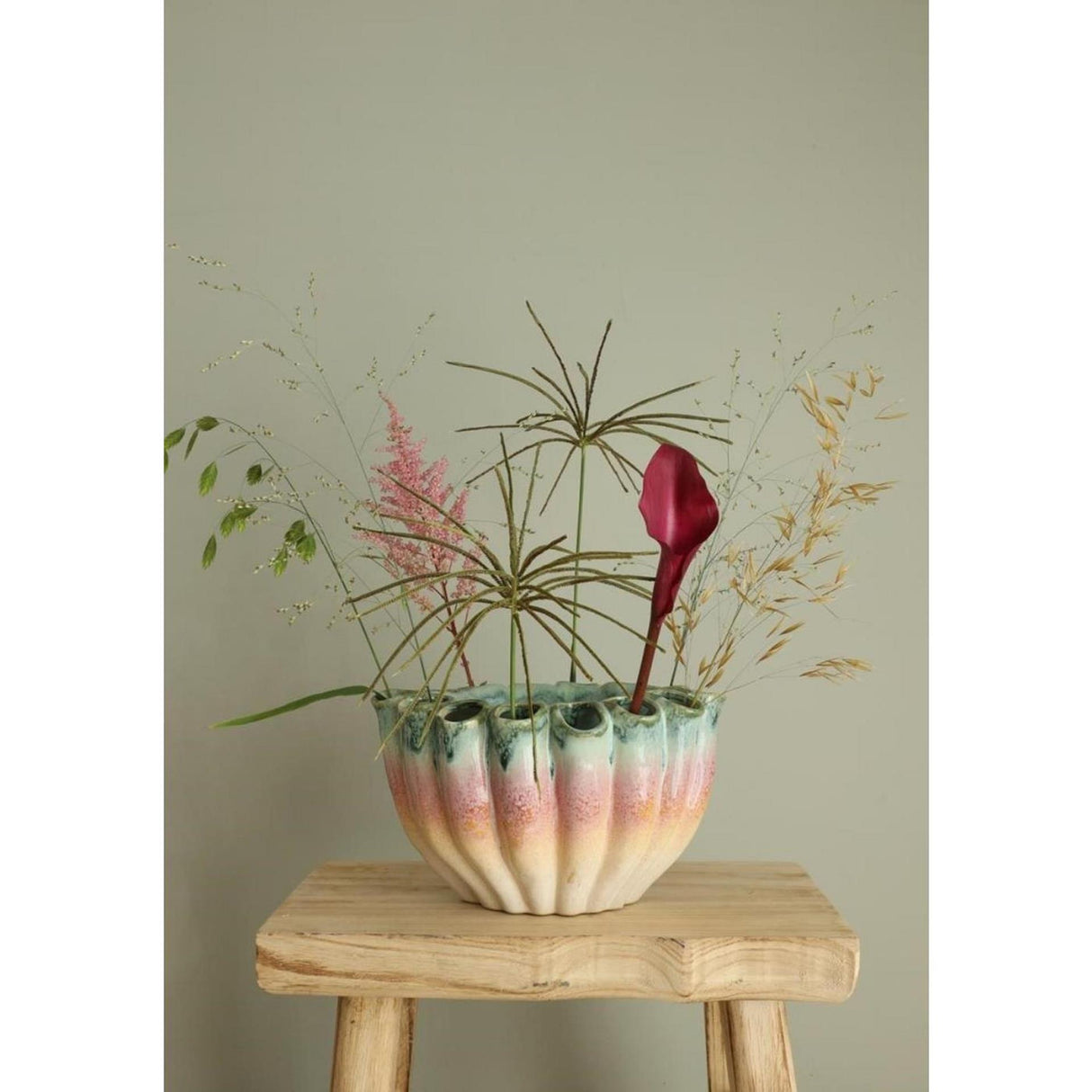 Ideas 4 seasons rainbow vase s 26.5x17.7x15.6cm