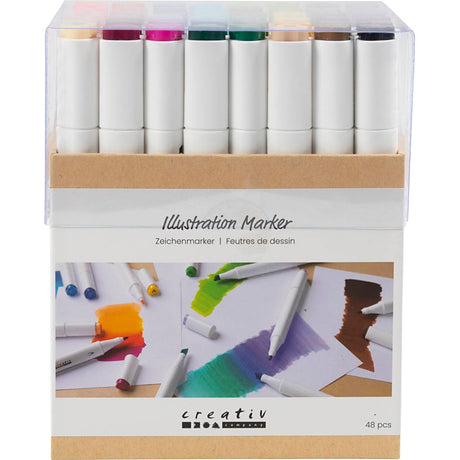 Creativ company https: www.cchobby.nl drawing marker-line thickness-1-8-mm-standard-colours-48-piece-1-box