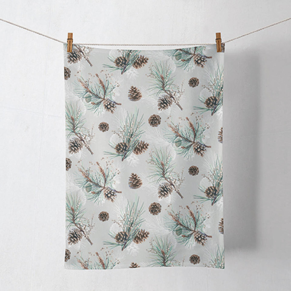 Ambiente keukendoek pine cone all over-50x70cm -100% katoen