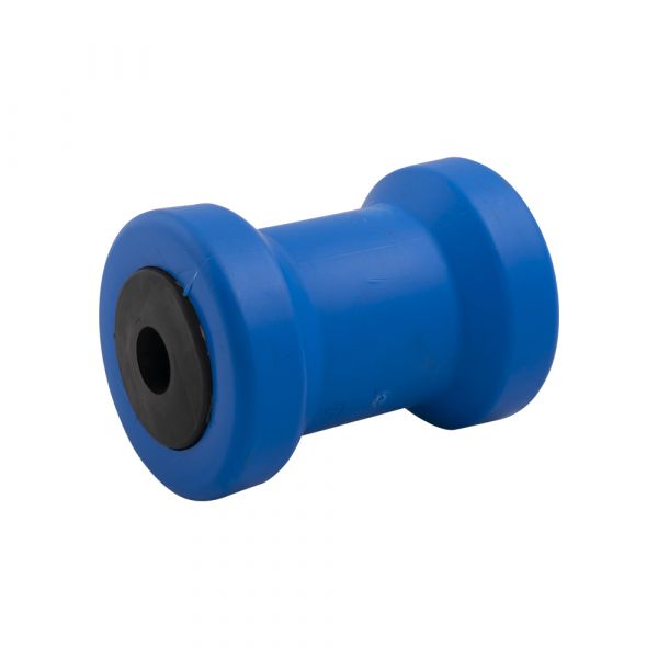 Boat keel roller blue 132x70, axle 20 mm.