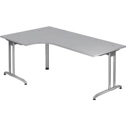 Bach hörnskrivbord hammare vbs82 5 melamin 200x120cm grå