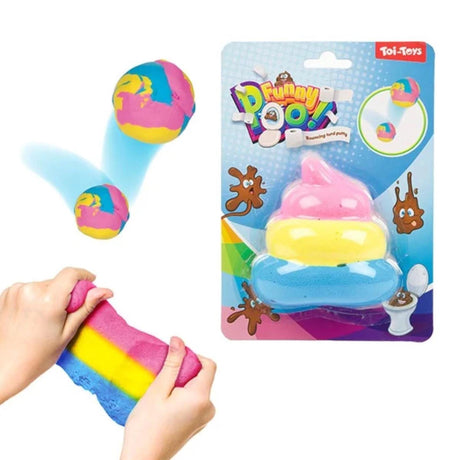 Toi-toys toi toys juokingi kakas bouncy puty vaivorykštė turd