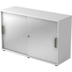 Bach sliding door wardrobe Hammerer 2-door silver, white