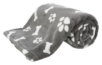 Trixie Hondsdecken Kenny Fleece Schanken Patten grau
