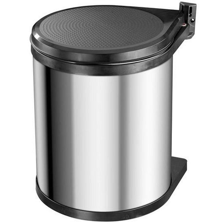 Hailo 3555-101 Compact-Box M Recycle Bin 15L Srebrny czarny