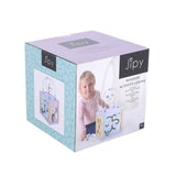 Jipy wooden activity cube purple blue