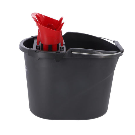 Vileda Ultramax bucket with wringer, black and red