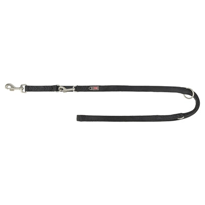 Trixie Premium Adjustable Two-Layer Black Dog Leash
