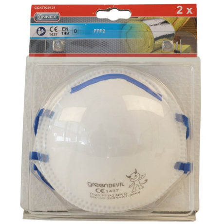 Connex ffp2 dust masks 2 pieces white blue
