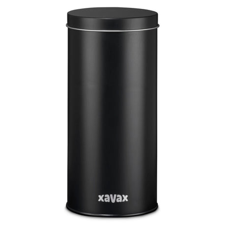 Xavax coffee pod tin for storing 20 Senseo pods etc. metal black
