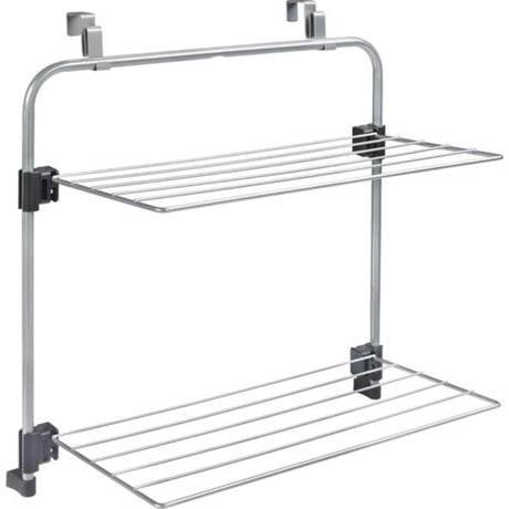 Metaltex tomado - drying rack gale - 7 meters drying length - can be hung on a door or shower wall - silver gray - 5 year warranty