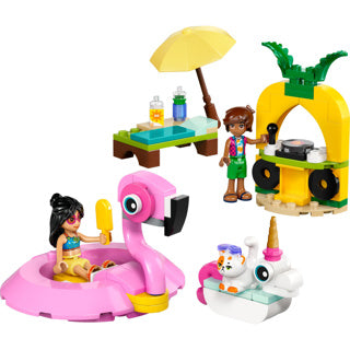Lego Friends 42658 Impreza przy basenie z flamingiem i jednorożcem