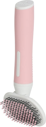 Zolux Anah Soft Slicker Brush Pink White