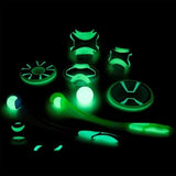 Chuckit max glow ultra squeezer ball green