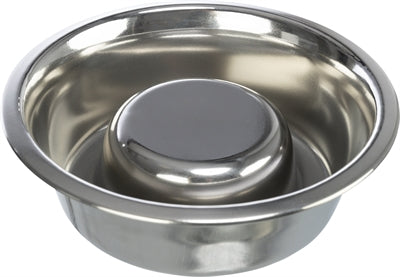 Trixie dog slow feeder bowl stainless steel