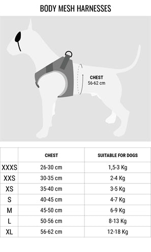 Morso hundesele body mesh resirkulert helmetall hund brun