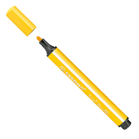 Stabilo trio scribbi - felt-tip pen with spring-loaded tip - yellow