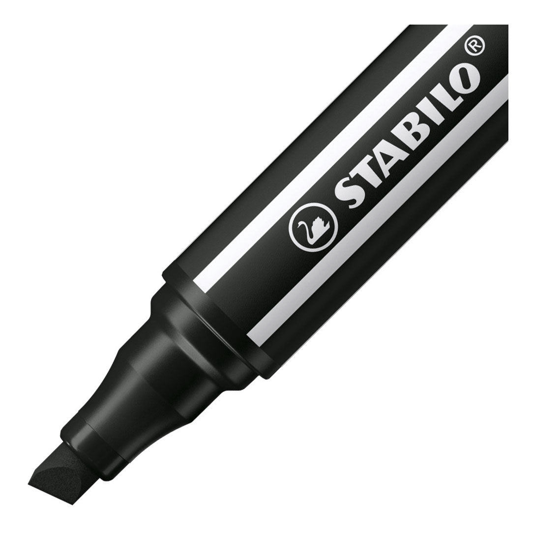 Stabilo Pen 68 max – Filzstift mit dicker Keilspitze – Schwarz