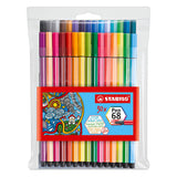 Stabilo pen 68 felt tip pens - 24 pcs. + 6 neon colours