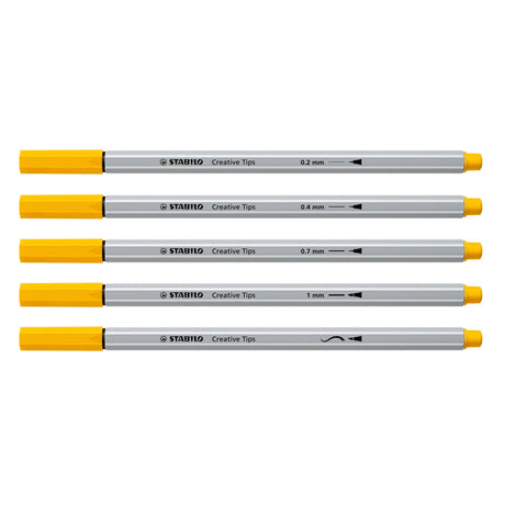 Stabilo creative tips arty pens in metal case - 50pc.